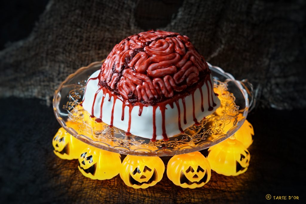 Zombie Brain Cake | Brain cake, Scary halloween cakes, Halloween cakes
